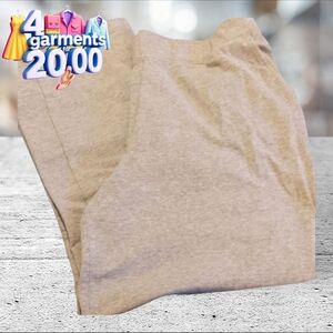 16-18 XL P white stag gray joggers/pull on pants. POCKETS